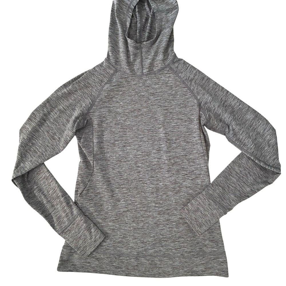 Eastern Mountain Sports Tech Hoodie Pullover Athletic Jacket Thumbholes Pockets